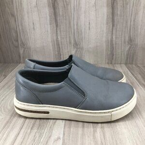 Birkenstock Shoes Womens EU 37 Oswego Gray Leather Slip On Loafer Sneakers